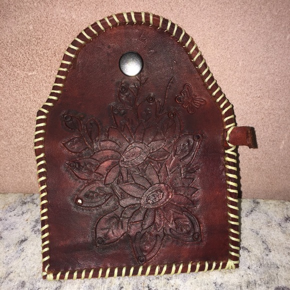 Handmade leather card wallet - Picture 2 of 2